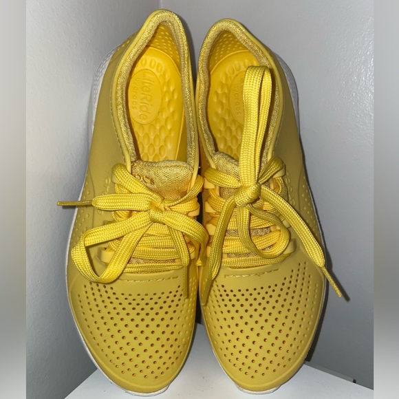 CROCS Shoes Crocs Literide Pacer Womens Sneakers Yellow Sz 8 Poshmark